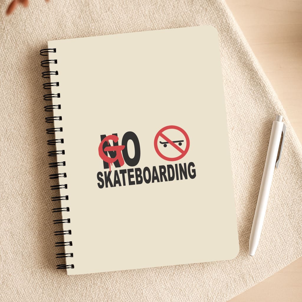 Go Skateboarding - Skate Aesthetic Notepad