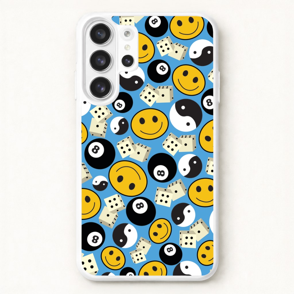 8 Ball Pattern - Skate Aesthetic Phone Case for Galaxy S26 Ultra