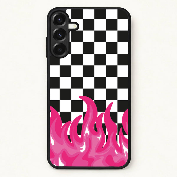 Pink Flame - Skate Aesthetic Phone Case for Galaxy A17