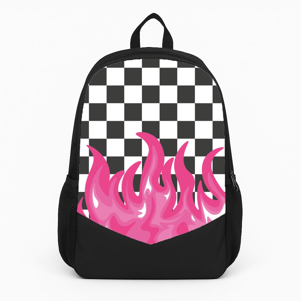 Pink Flame - Skate Aesthetic  Backpack