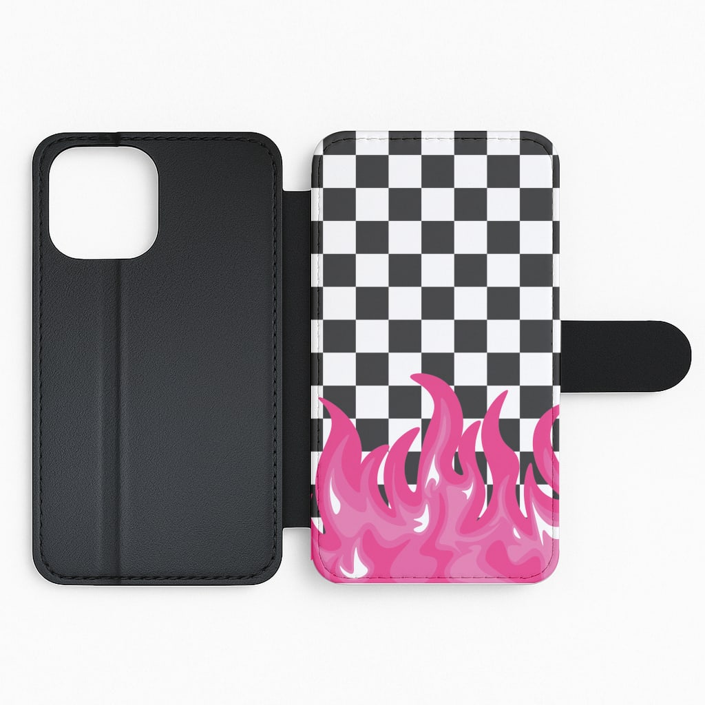 Pink Flame - Skate Aesthetic Flip Phone Case