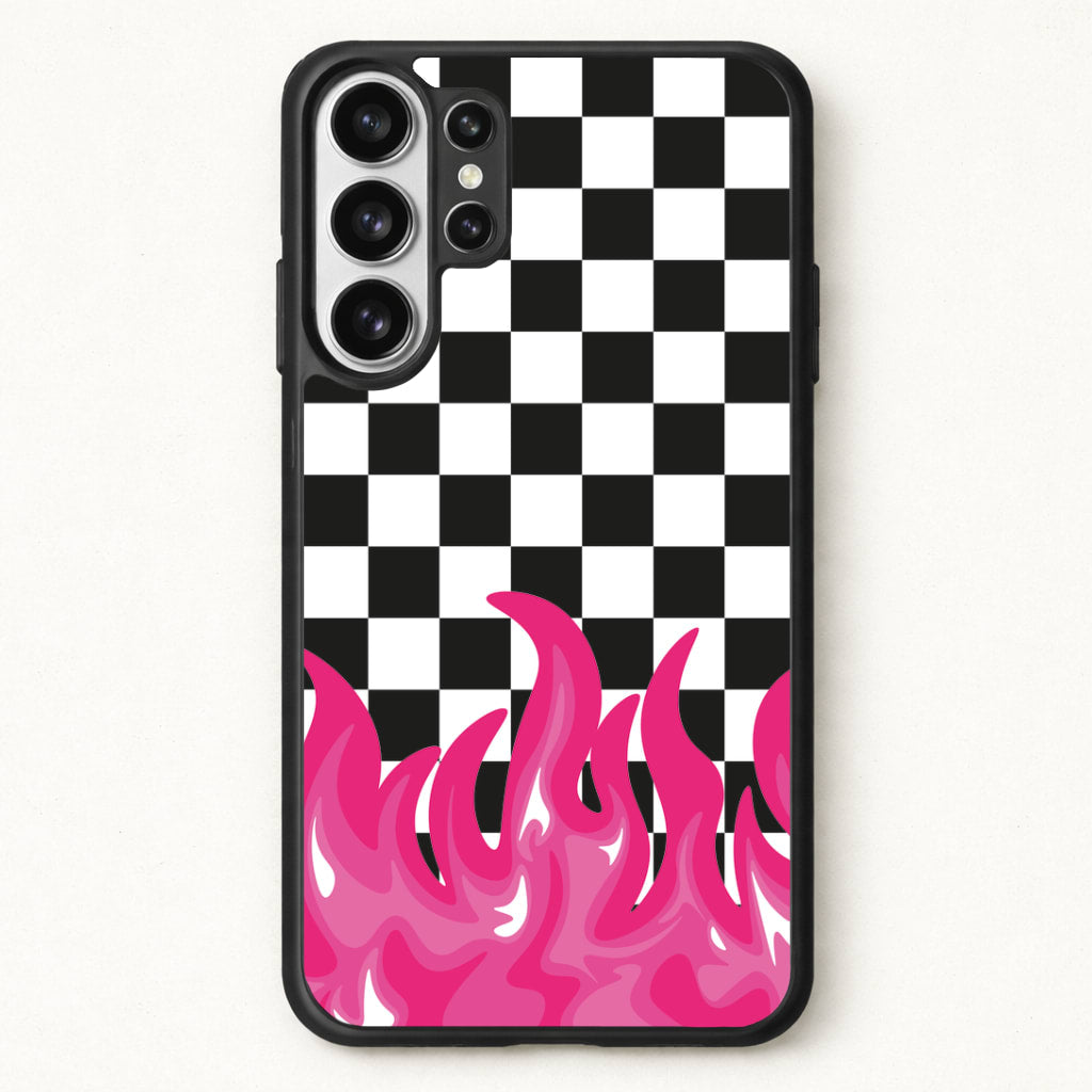 Pink Flame - Skate Aesthetic Phone Case for Galaxy S26 Ultra