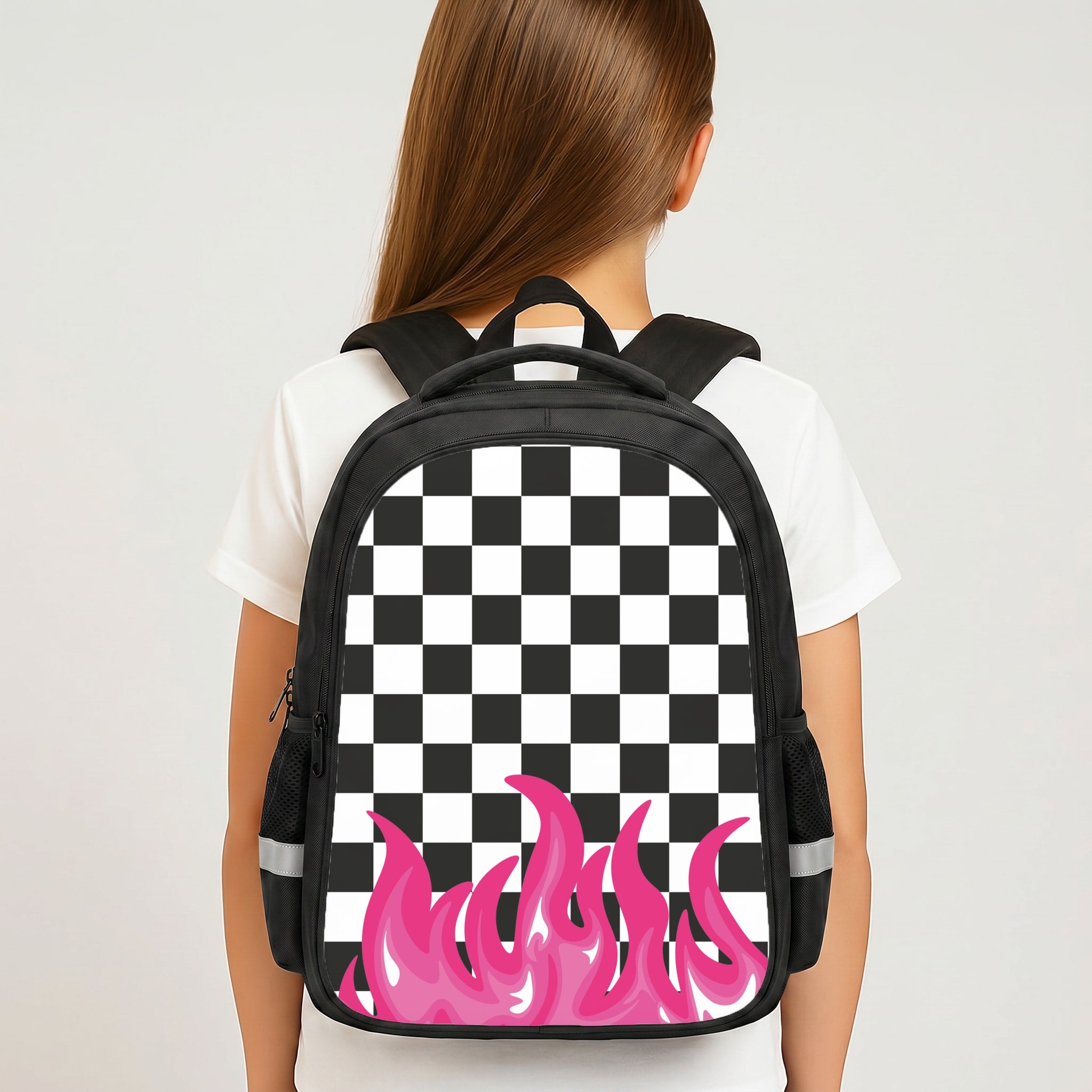 Pink Flame - Skate Aesthetic Backpack