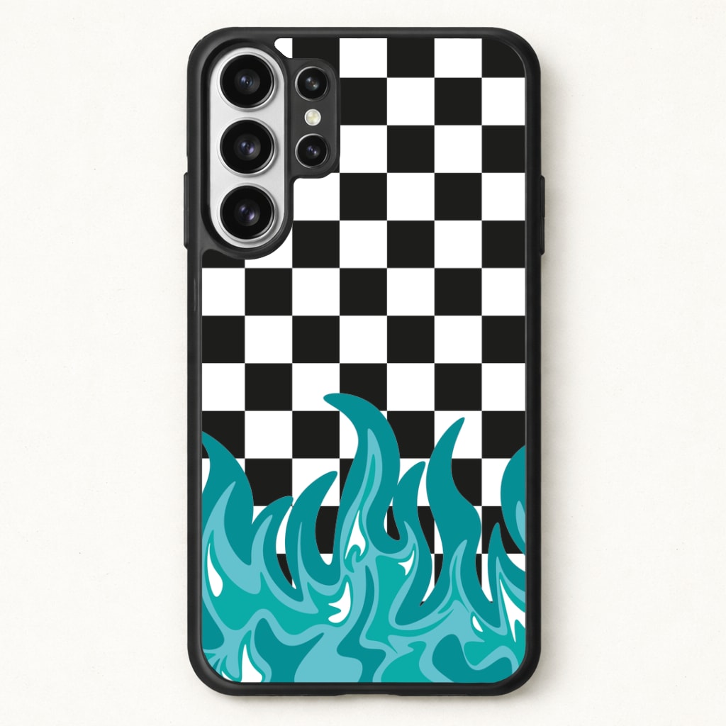 Blue Flame - Skate Aesthetic Phone Case for Galaxy S26 Ultra