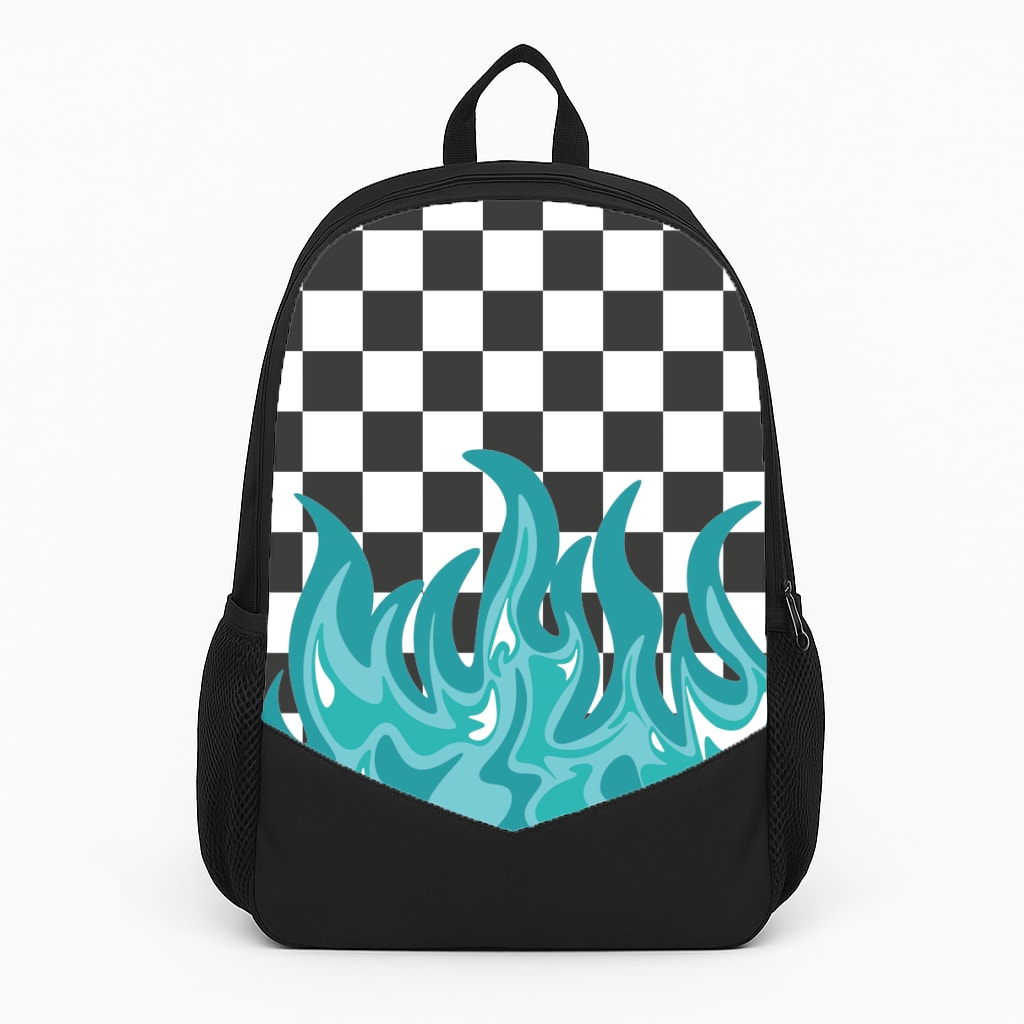Blue Flame - Skate Aesthetic Backpack