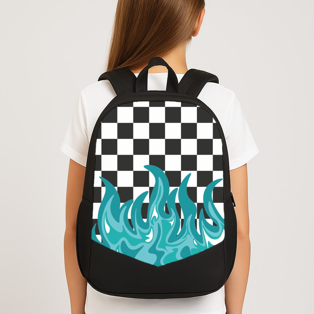 Blue Flame - Skate Aesthetic Backpack