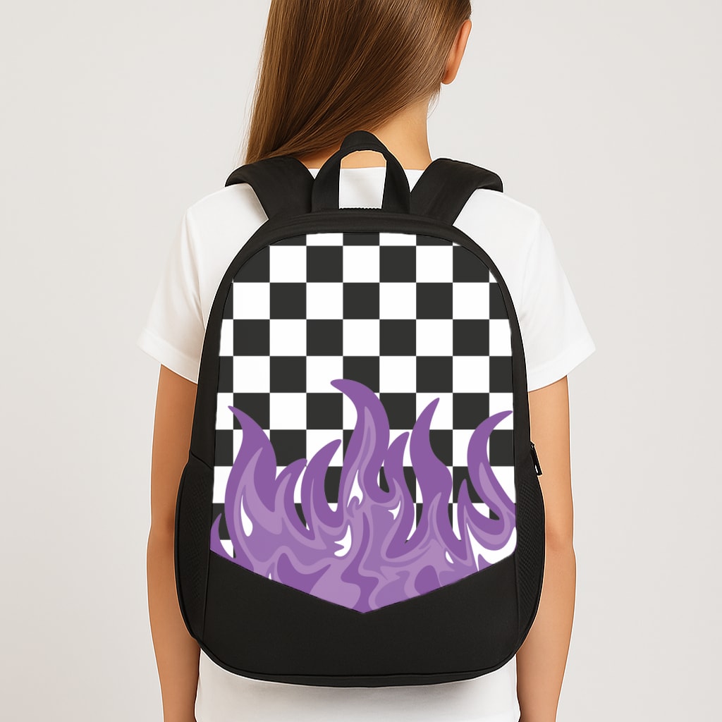 Purple Flame - Skate Aesthetic Backpack