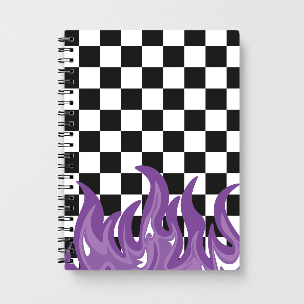 Purple Flame - Skate Aesthetic  Notebook