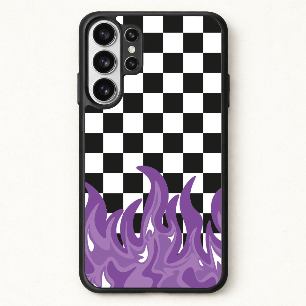 Purple Flame - Skate Aesthetic Phone Case for Galaxy S26 Ultra