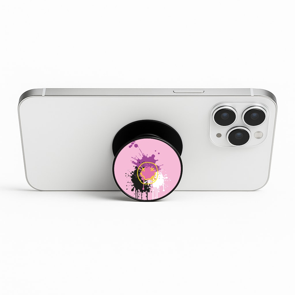Pink Graffiti - Skate Aesthetic Phone Stand