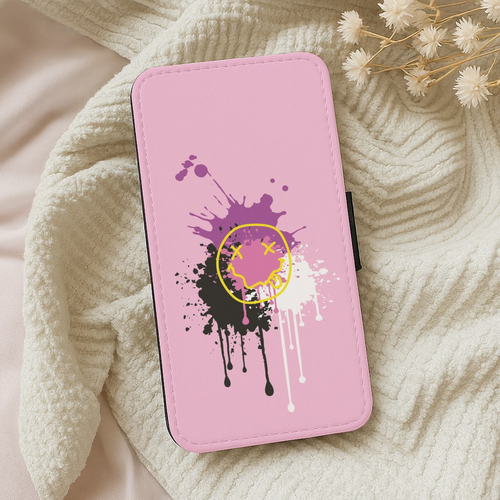 Pink Graffiti - Skate Aesthetic Wallet Phone Case