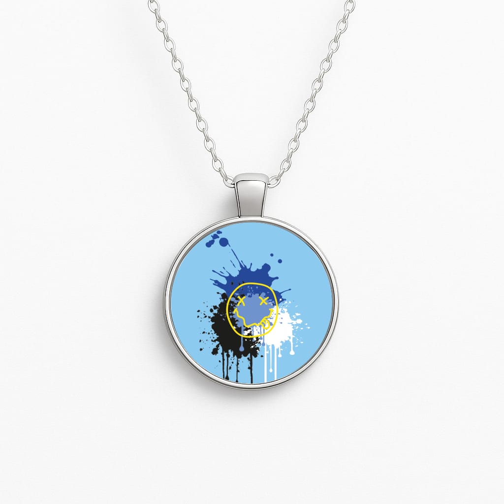 Blue Graffiti - Skate Aesthetic  Necklace
