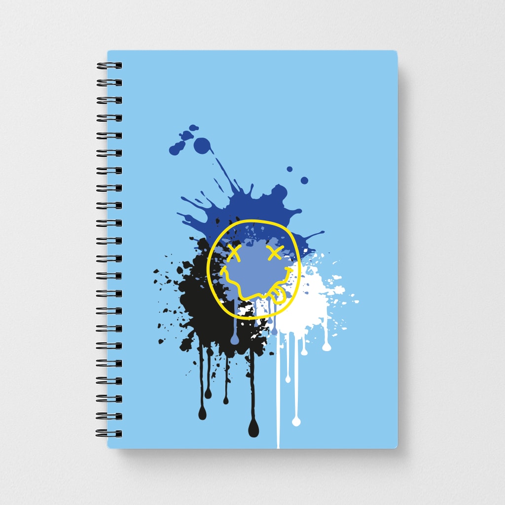 Blue Graffiti - Skate Aesthetic Notebook