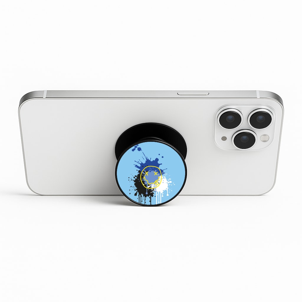Blue Graffiti - Skate Aesthetic Phone Stand
