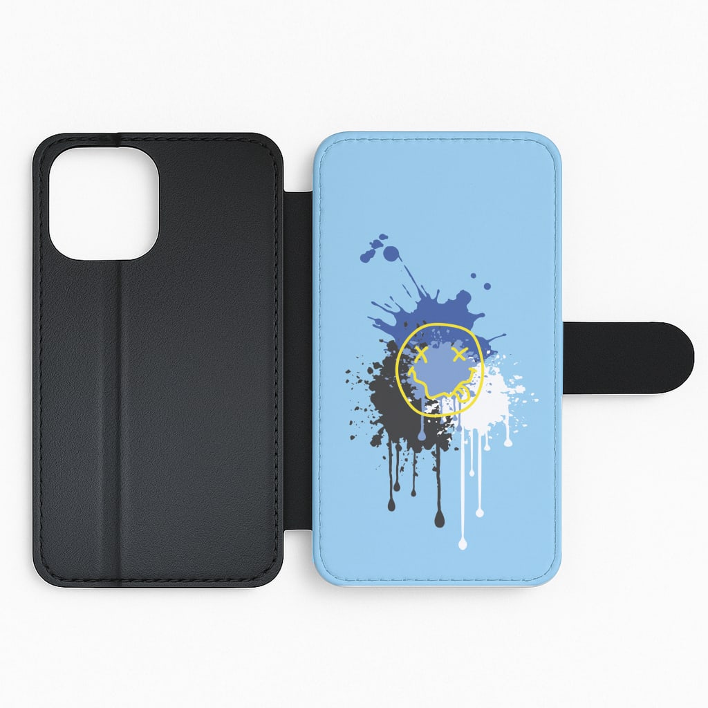 Blue Graffiti - Skate Aesthetic Flip Phone Case