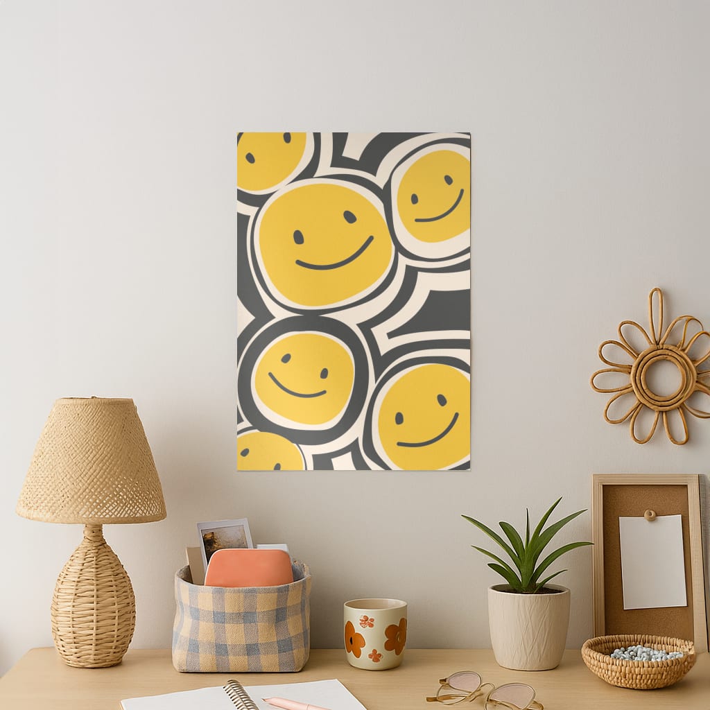 Smiley - Skate Aesthetic Art Print