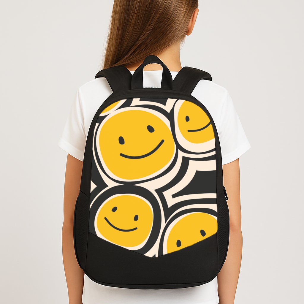 Smiley - Skate Aesthetic Large School Bag