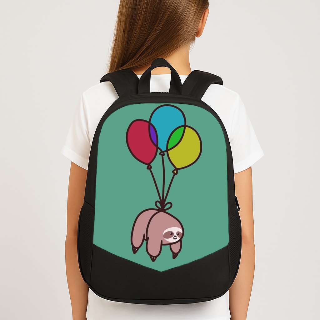 Balloon Sloth School Bag