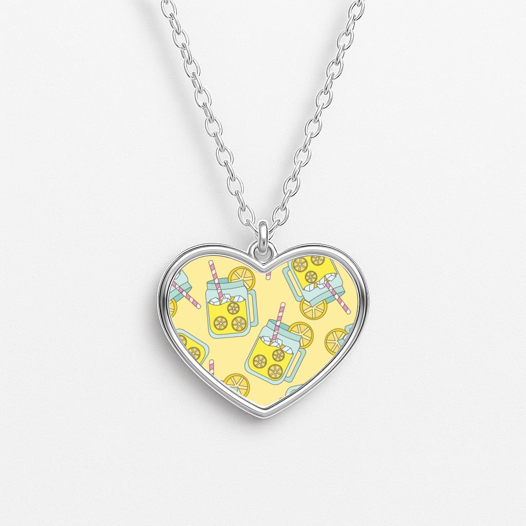 Lemons - Summer Heart Necklace