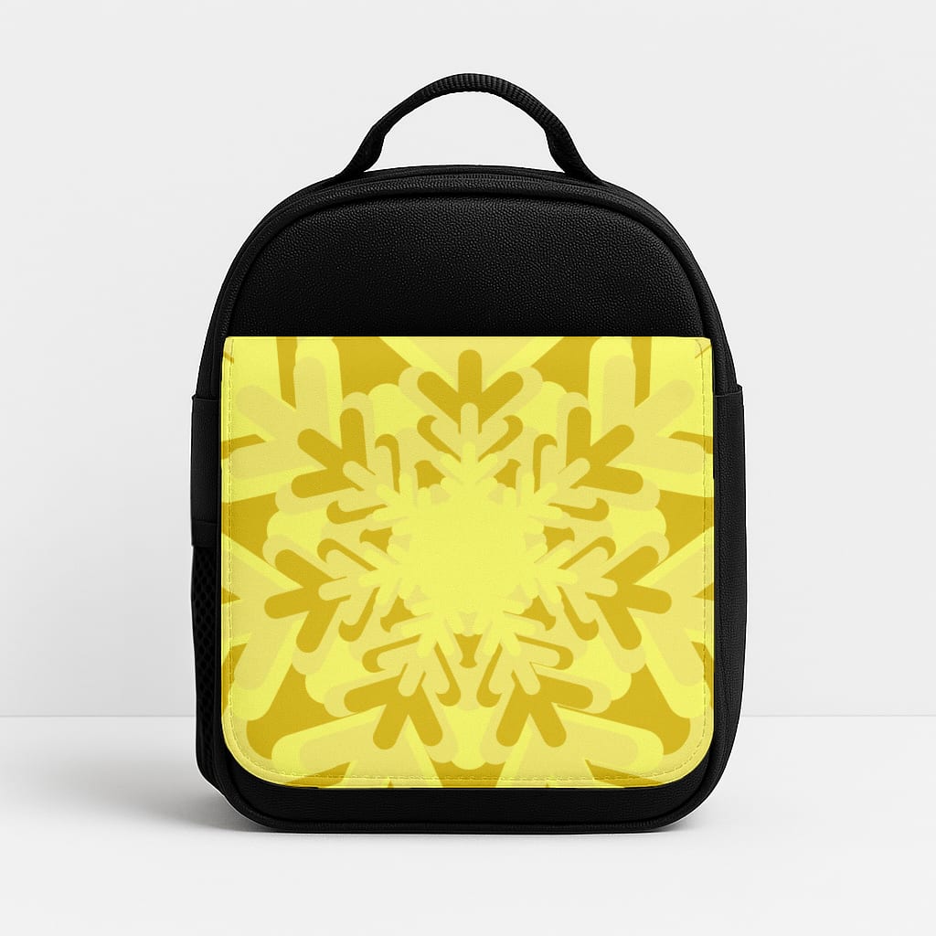 Yellow - Colourful Snowflakes Insulated Lunchbox