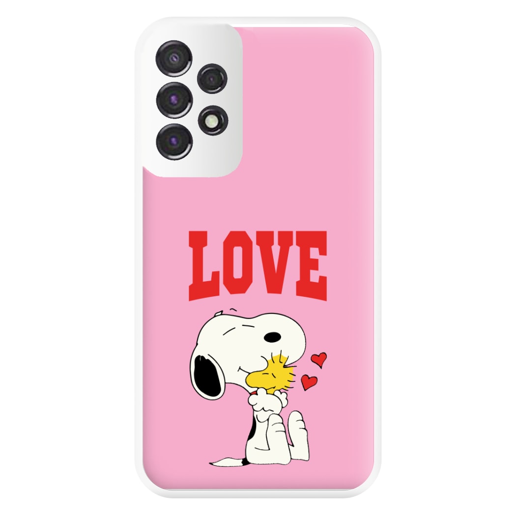 Love Cartoon Beagle Phone Case for Galaxy A53