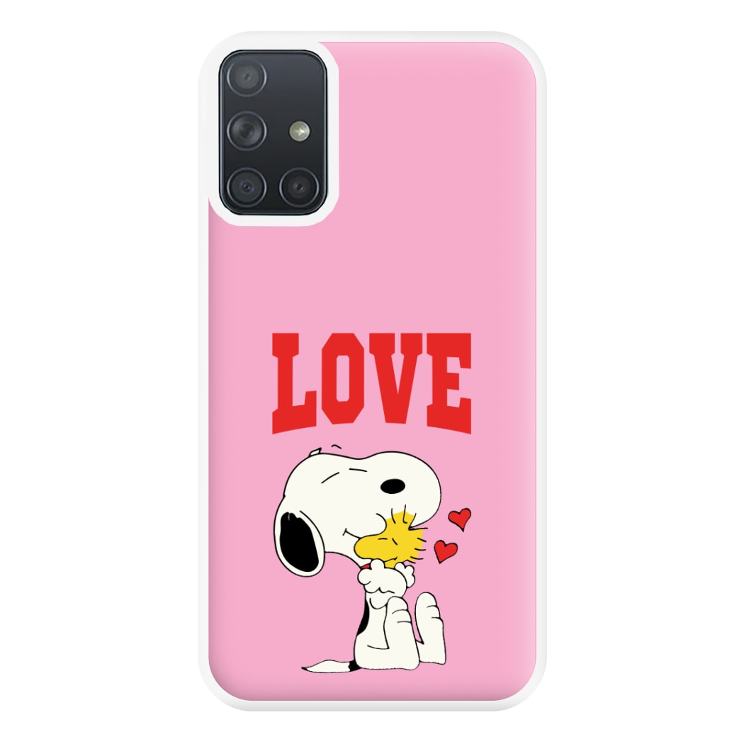 Love Cartoon Beagle Phone Case for Galaxy A71