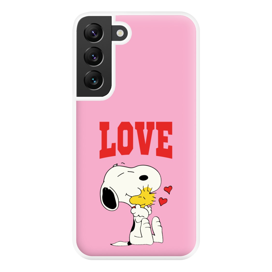 Love Cartoon Beagle Phone Case for Galaxy S22 Plus