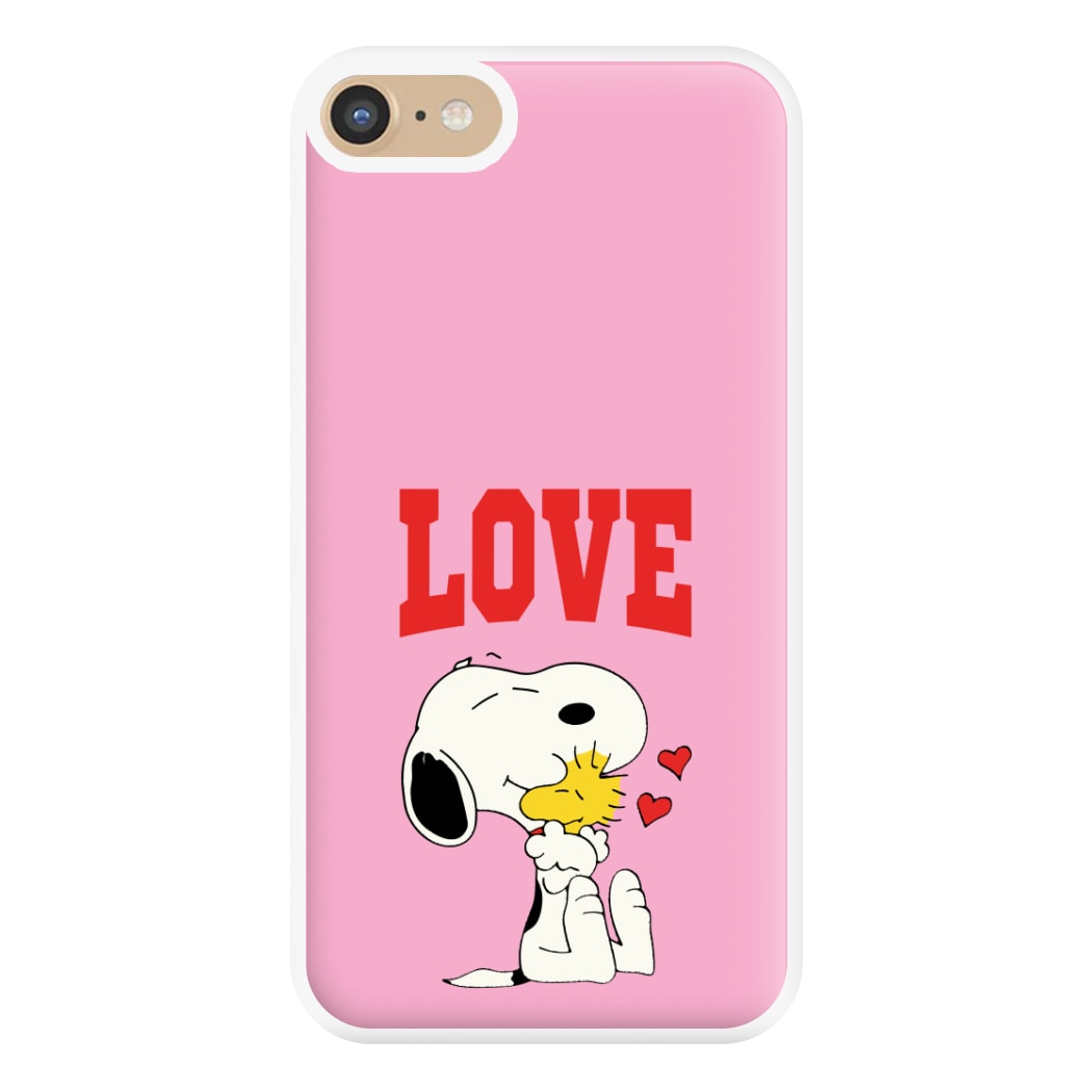 Love Cartoon Beagle Phone Case for iPhone 6 / 7 / 8 / SE