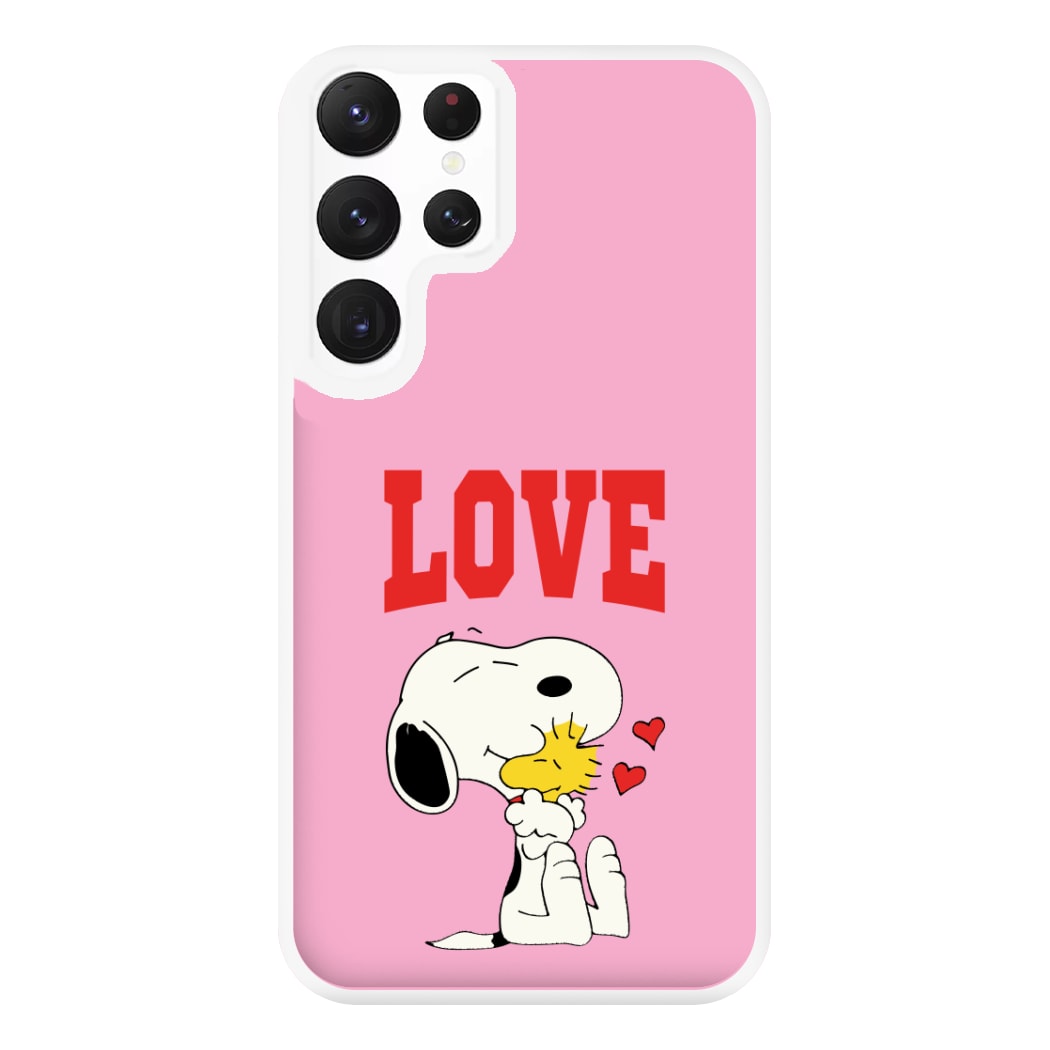 Love Cartoon Beagle Phone Case for Galaxy S22 Ultra