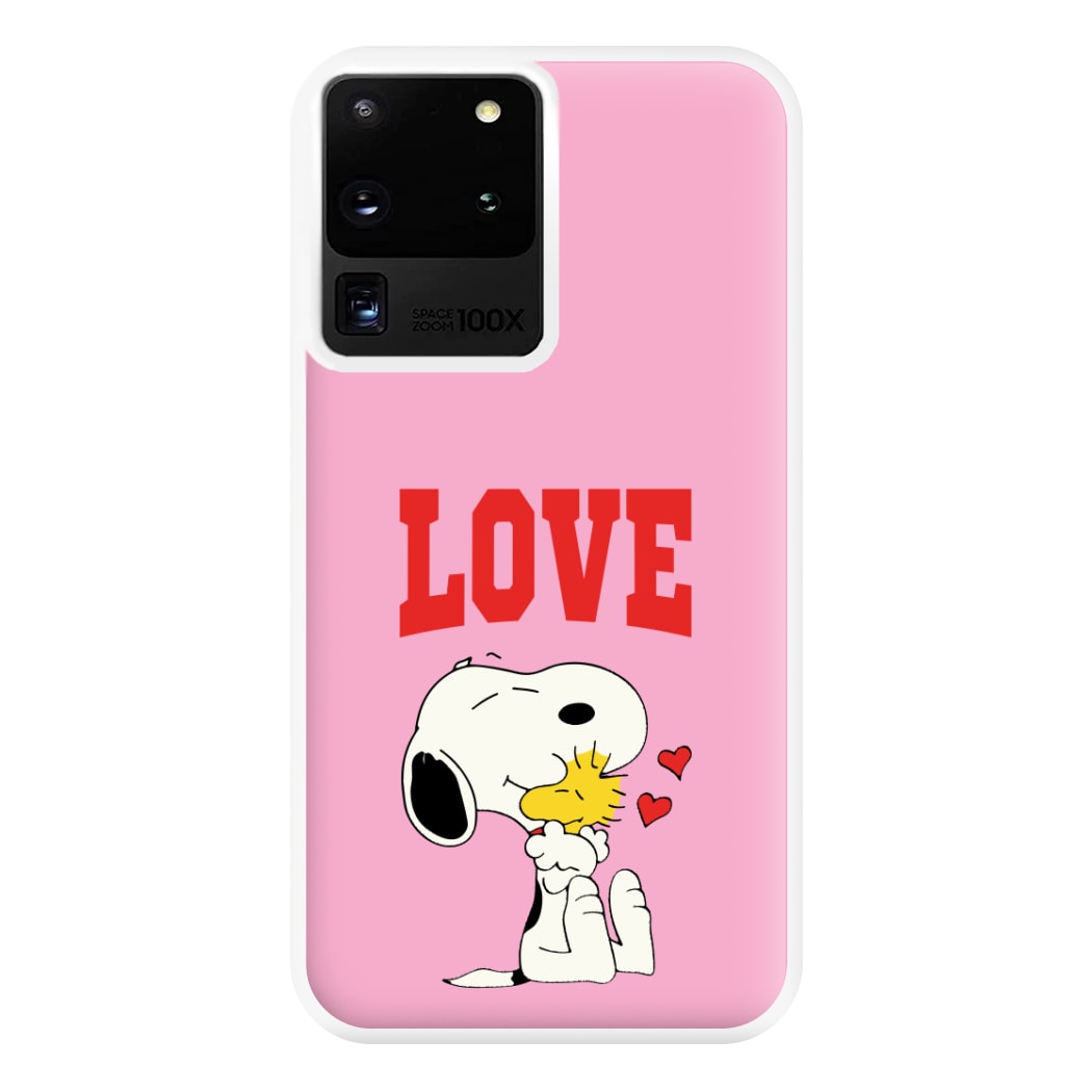 Love Cartoon Beagle Phone Case for Galaxy S20 Ultra