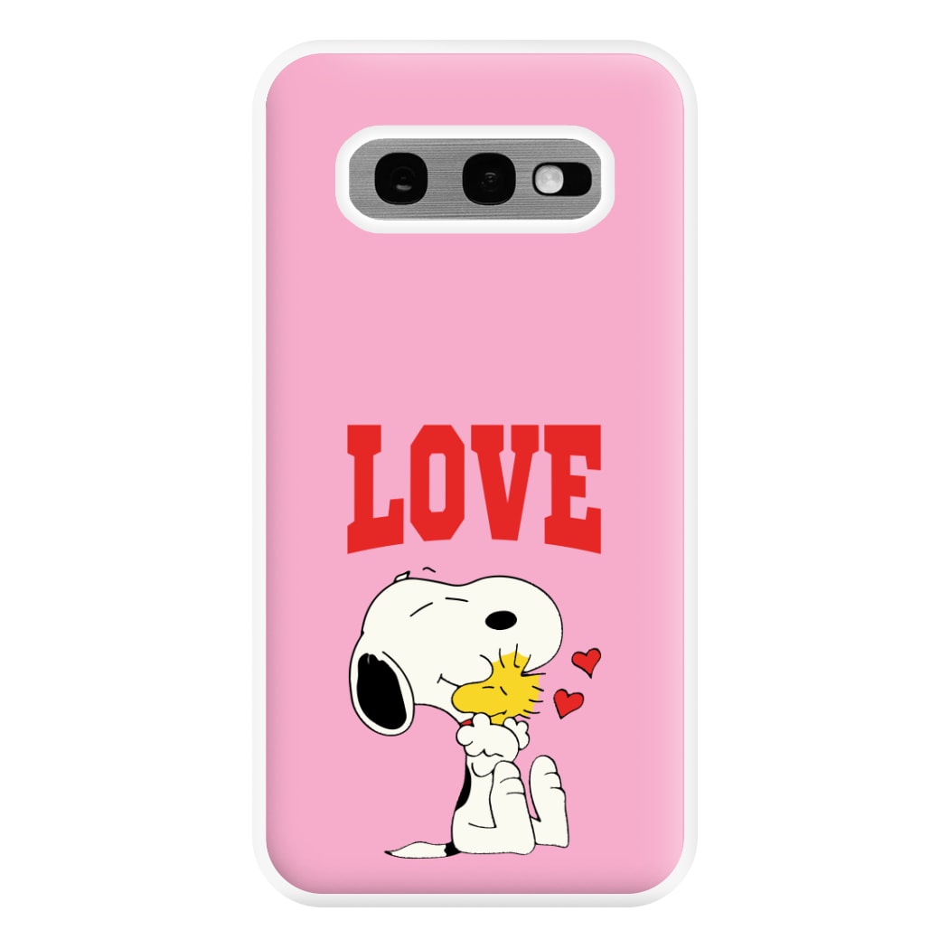 Love Cartoon Beagle Phone Case for Galaxy S10e