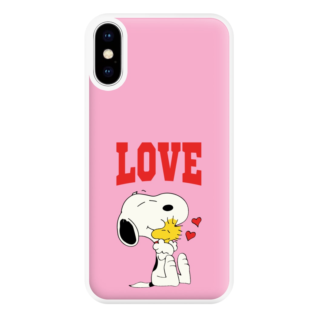 Love Cartoon Beagle Phone Case for iPhone XS Max