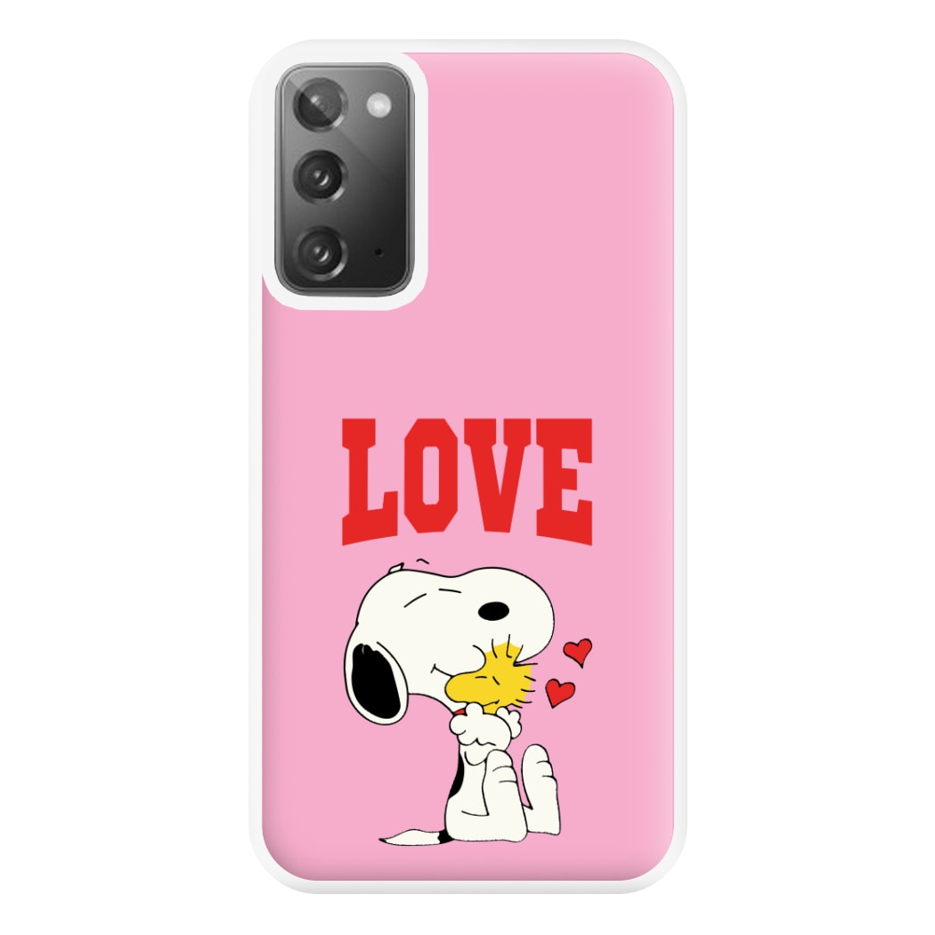 Love Cartoon Beagle Phone Case for Galaxy Note 20 Ultra