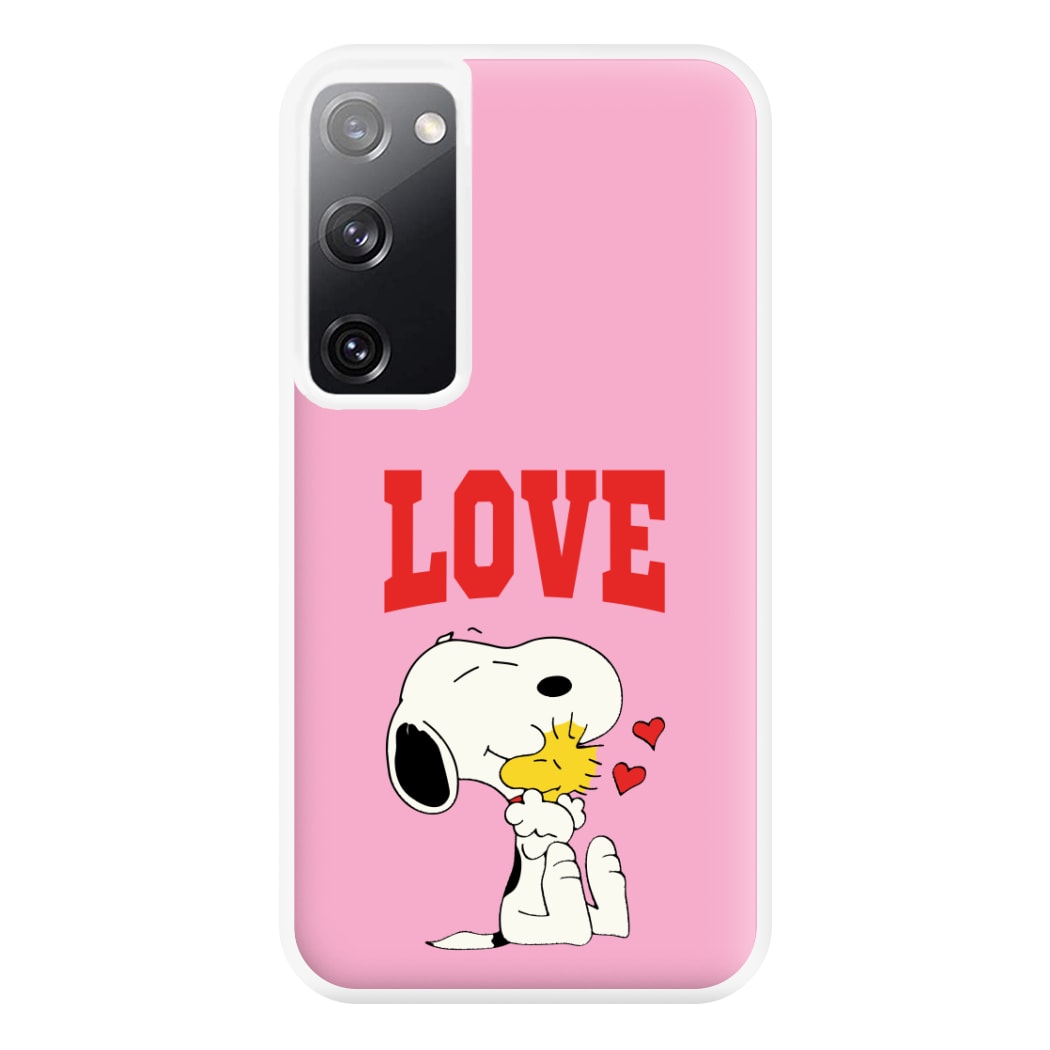 Love Cartoon Beagle Phone Case for Galaxy S20