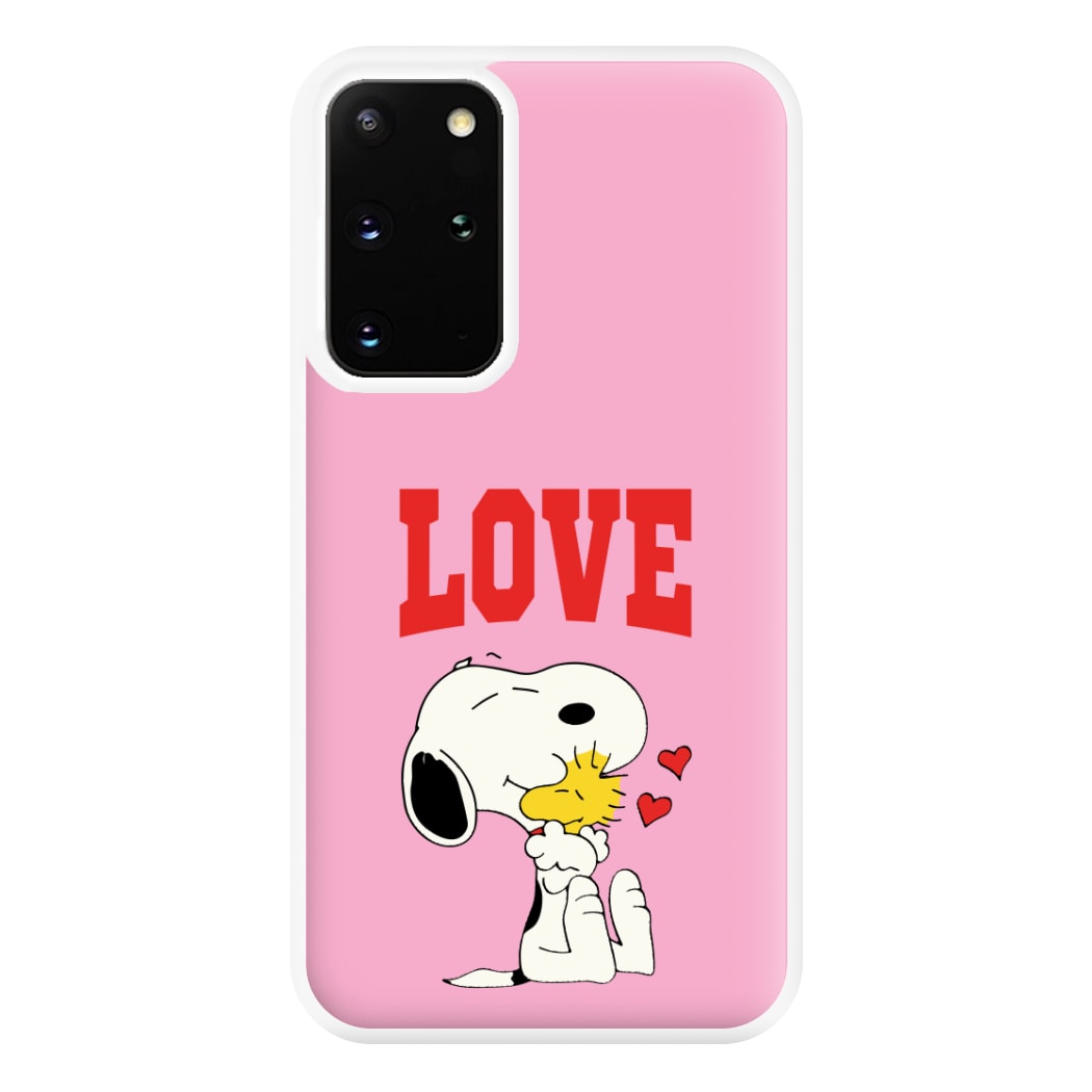Love Cartoon Beagle Phone Case for Galaxy S20 Plus