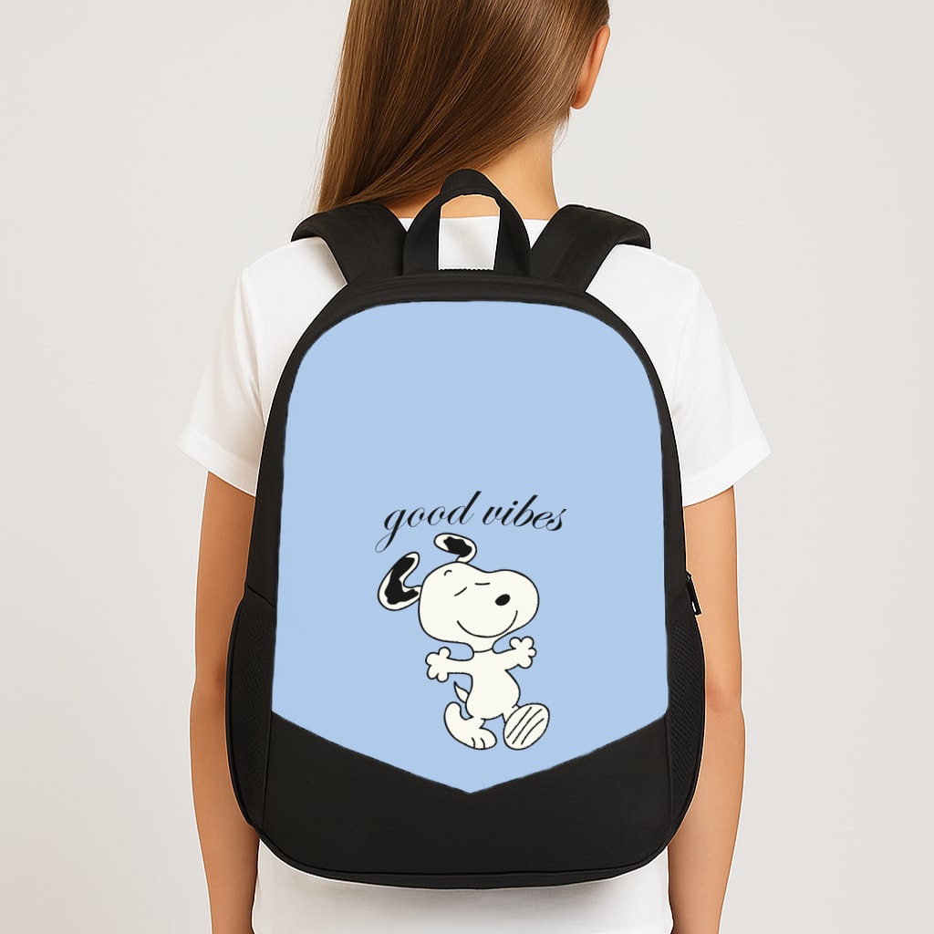 Good Vibes Cartoon Beagle Backpack