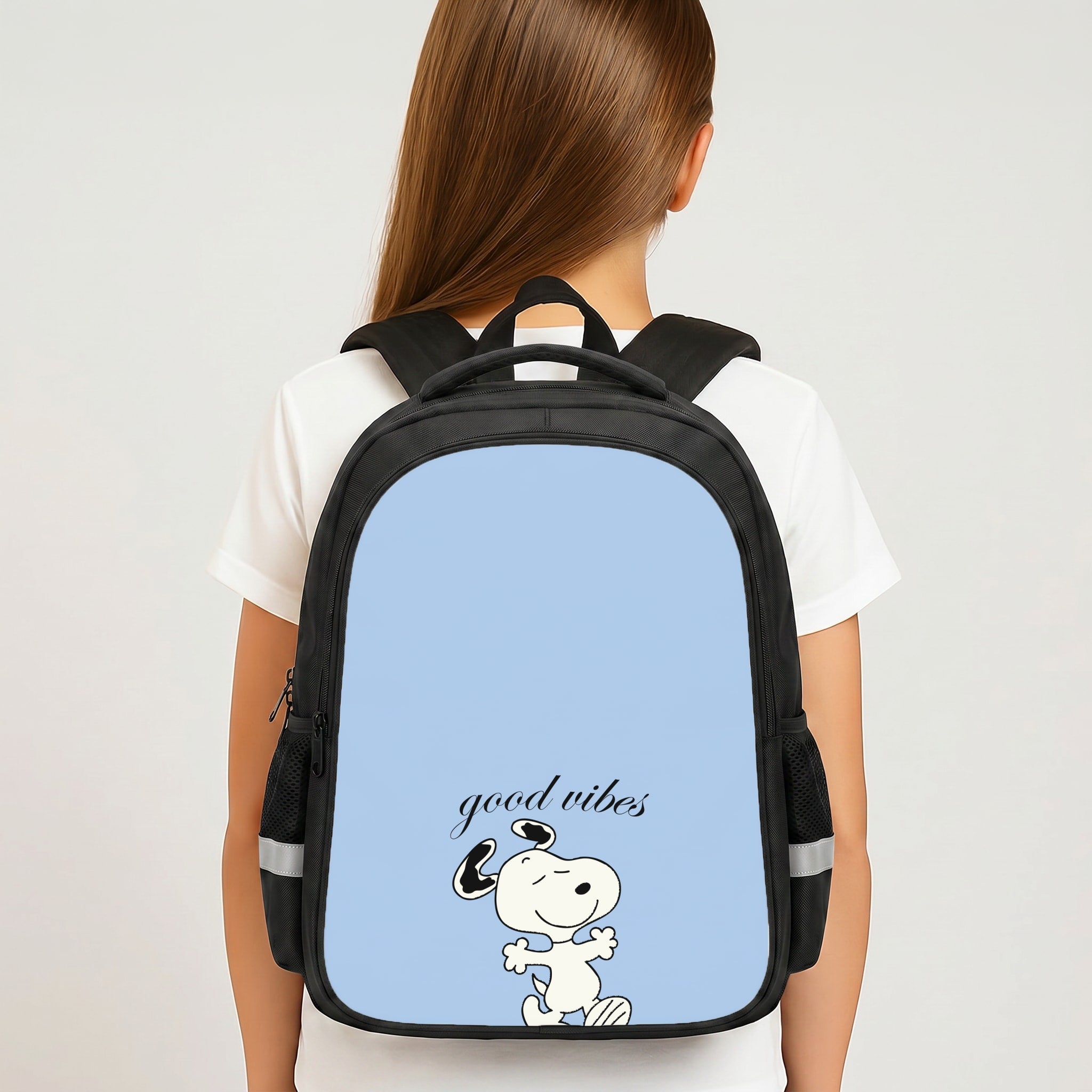 Good Vibes Cartoon Beagle Backpack