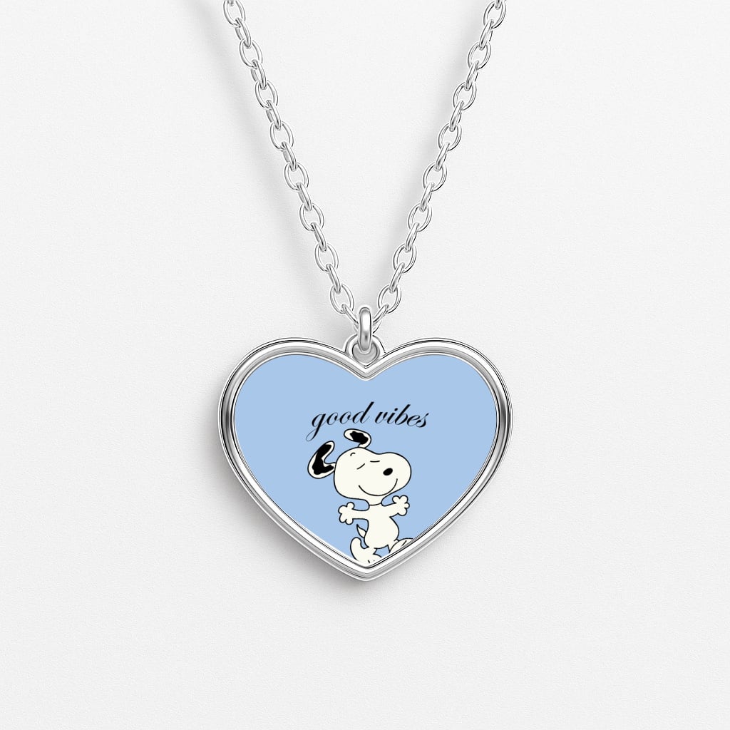 Good Vibes Cartoon Beagle Necklace