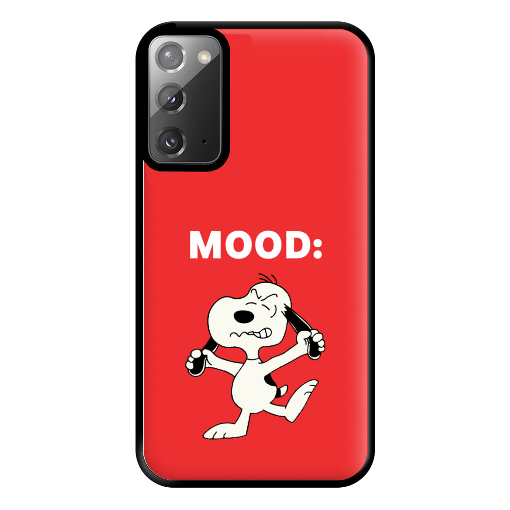 Mood Cartoon Beagle Phone Case for Galaxy Note 20 Ultra