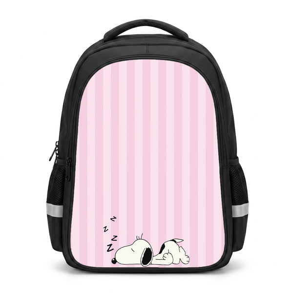 Pastel Stripes Cartoon Beagle Backpack