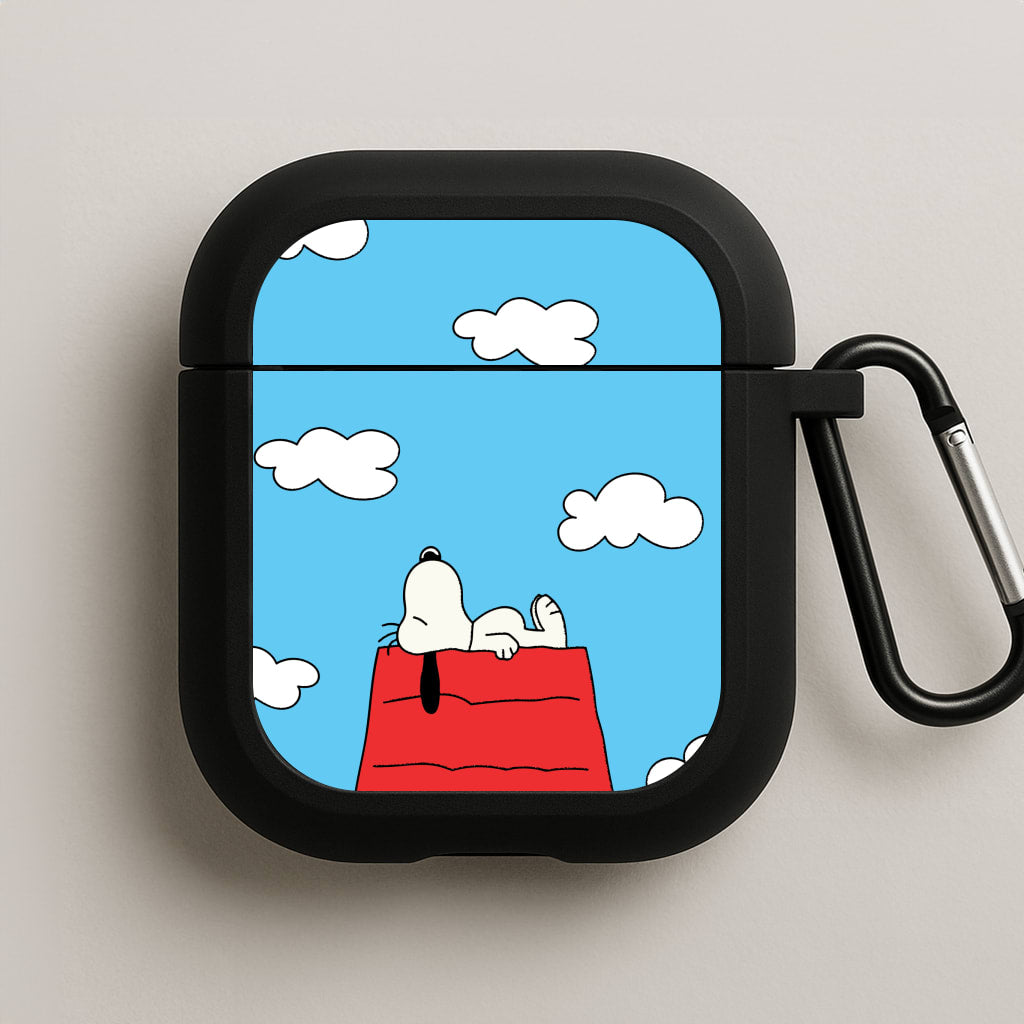 Cartoon Beagle Sleeping AirPods Case