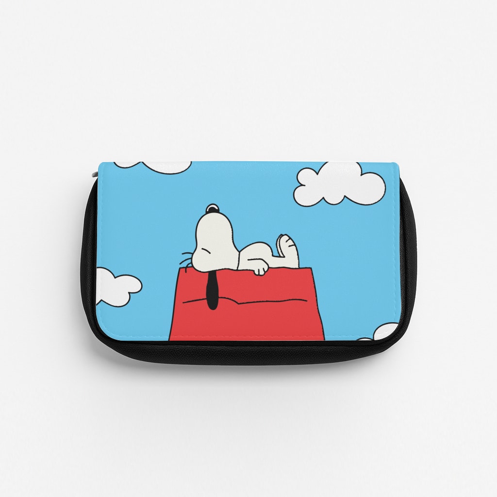 Cartoon Beagle Sleeping Pencil Case