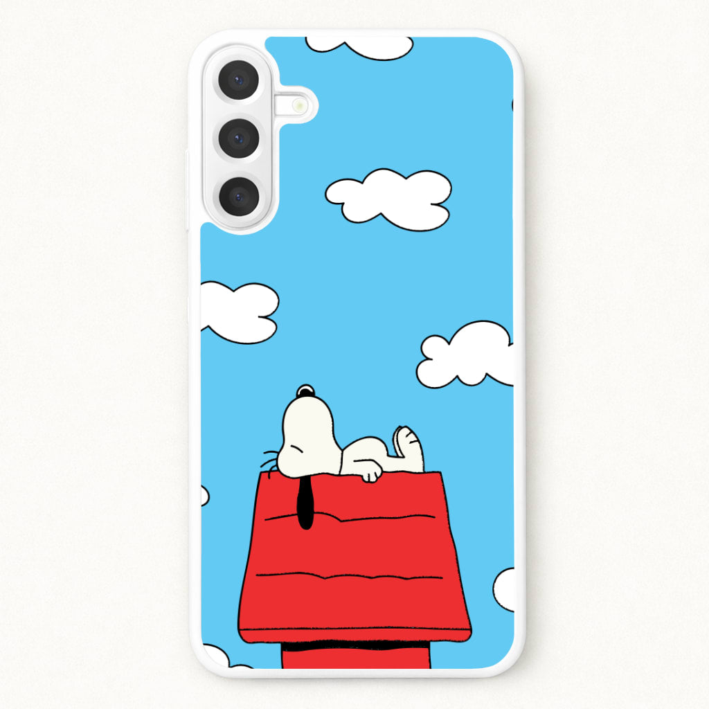 Cartoon Beagle Sleeping Phone Case for Galaxy A17