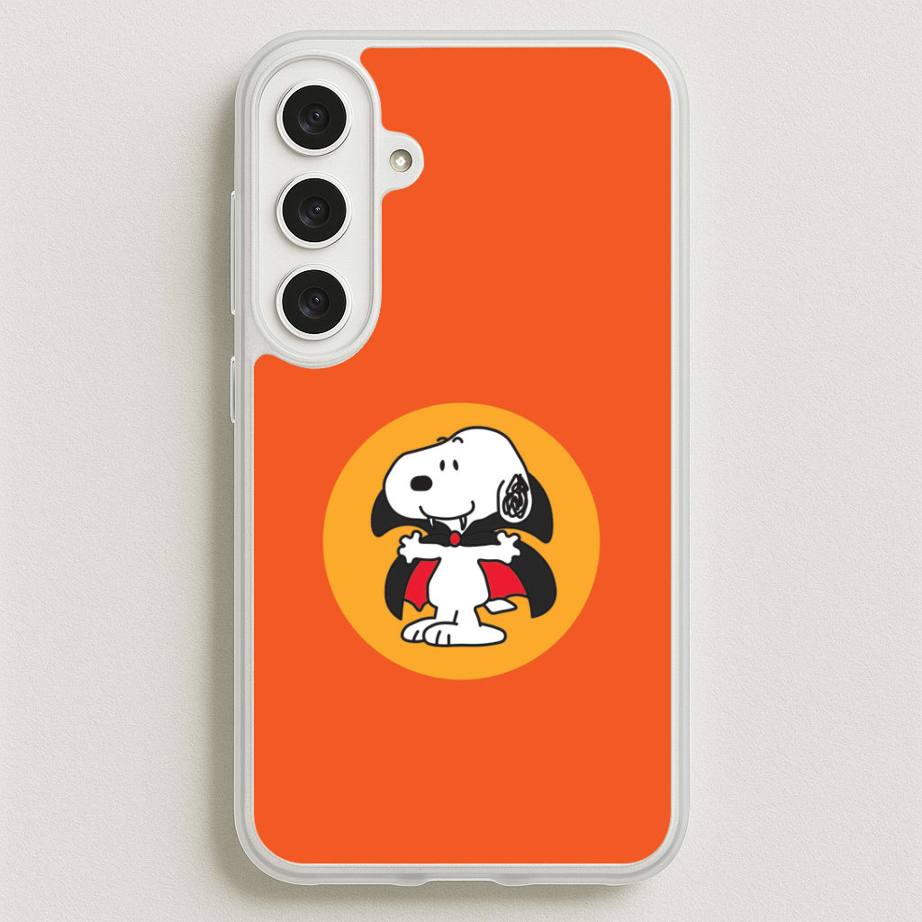 Cartoon Beagle Vampire Phone Case for Galaxy S25FE