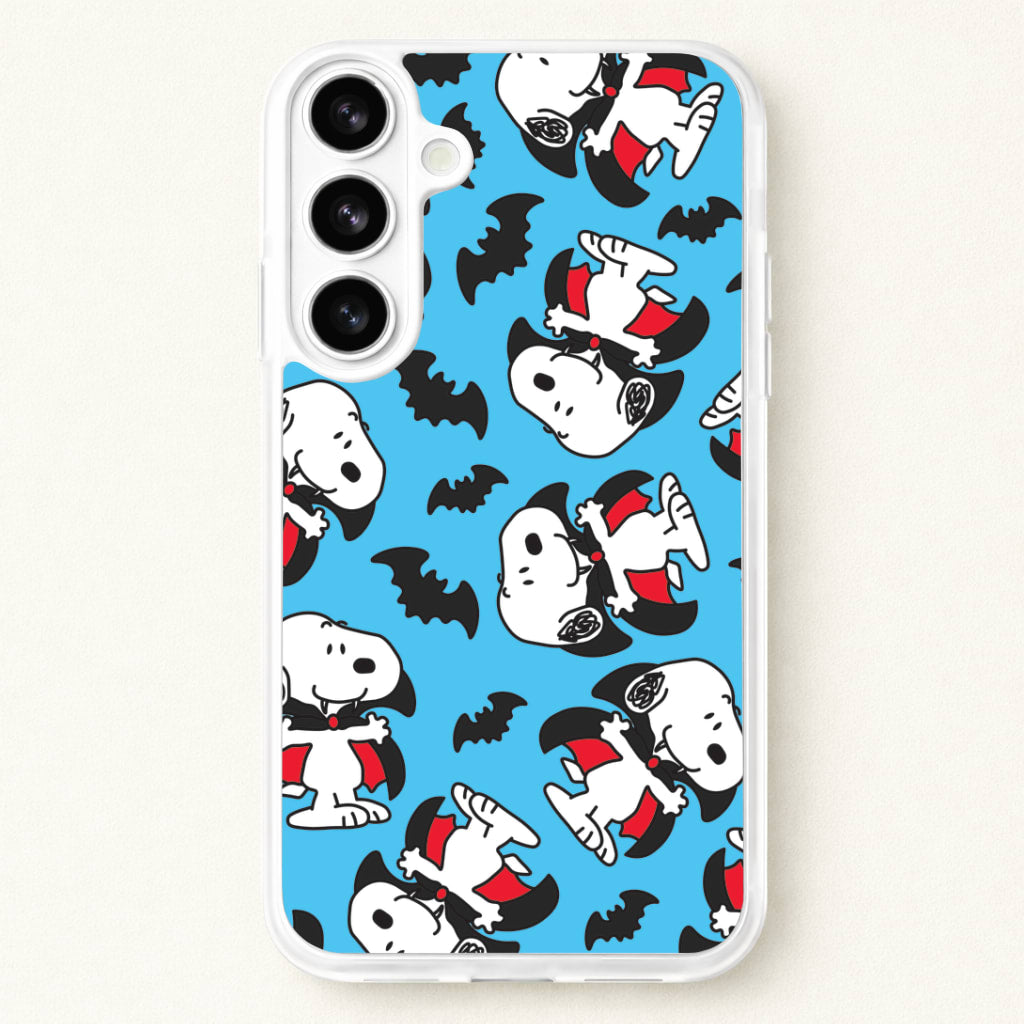 Cartoon Beagle Vampire And Bats Pattern Phone Case for Galaxy S26