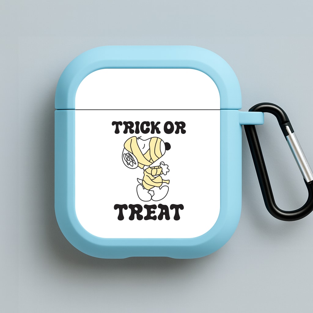 Trick Or Treat Cartoon Beagle Blue AirPods Case