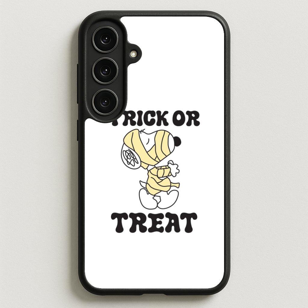 Trick Or Treat Cartoon Beagle Phone Case for Galaxy S25FE