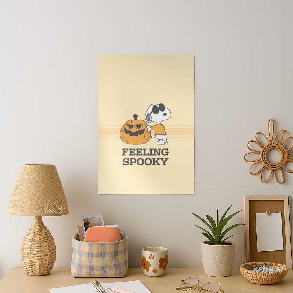 Feeling Spooky Cartoon Beagle Art Print