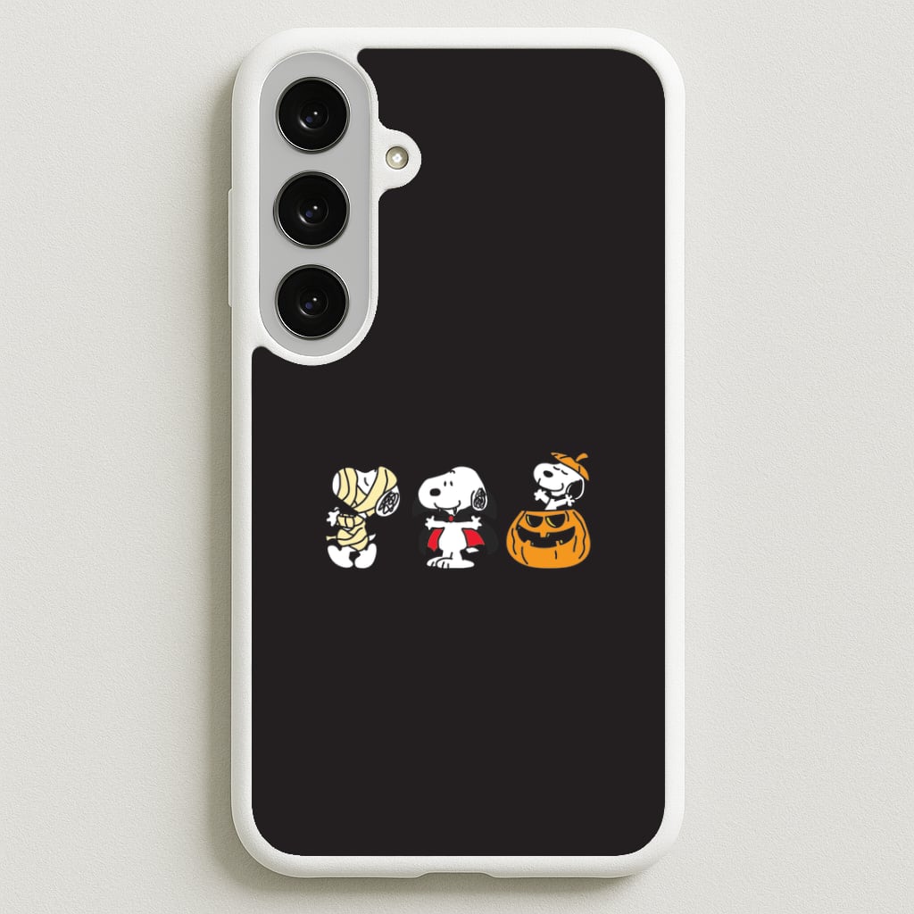 Cartoon Beagle Halloween Costumes Phone Case for Galaxy S25FE