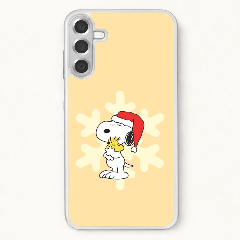 Christmas Cartoon Beagle And Bird Phone Case for Galaxy A57
